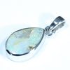 Australian Boulder Opal Silver Pendant with Silver Chain (12.5mm x 8mm) Code - FF278