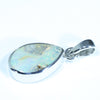 Australian Boulder Opal Silver Pendant with Silver Chain (12.5mm x 8mm) Code - FF278