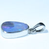 Australian Boulder Opal Silver Pendant with Silver Chain (13mm x 8mm) Code - FF261