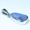 Australian Boulder Opal Silver Pendant with Silver Chain (13mm x 8mm) Code - FF261