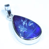 Australian Boulder Opal Silver Pendant with Silver Chain (17.5mm x 12.5mm) Code - FF270