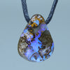 Natural Australian Boulder Opal Side Drill Pendant