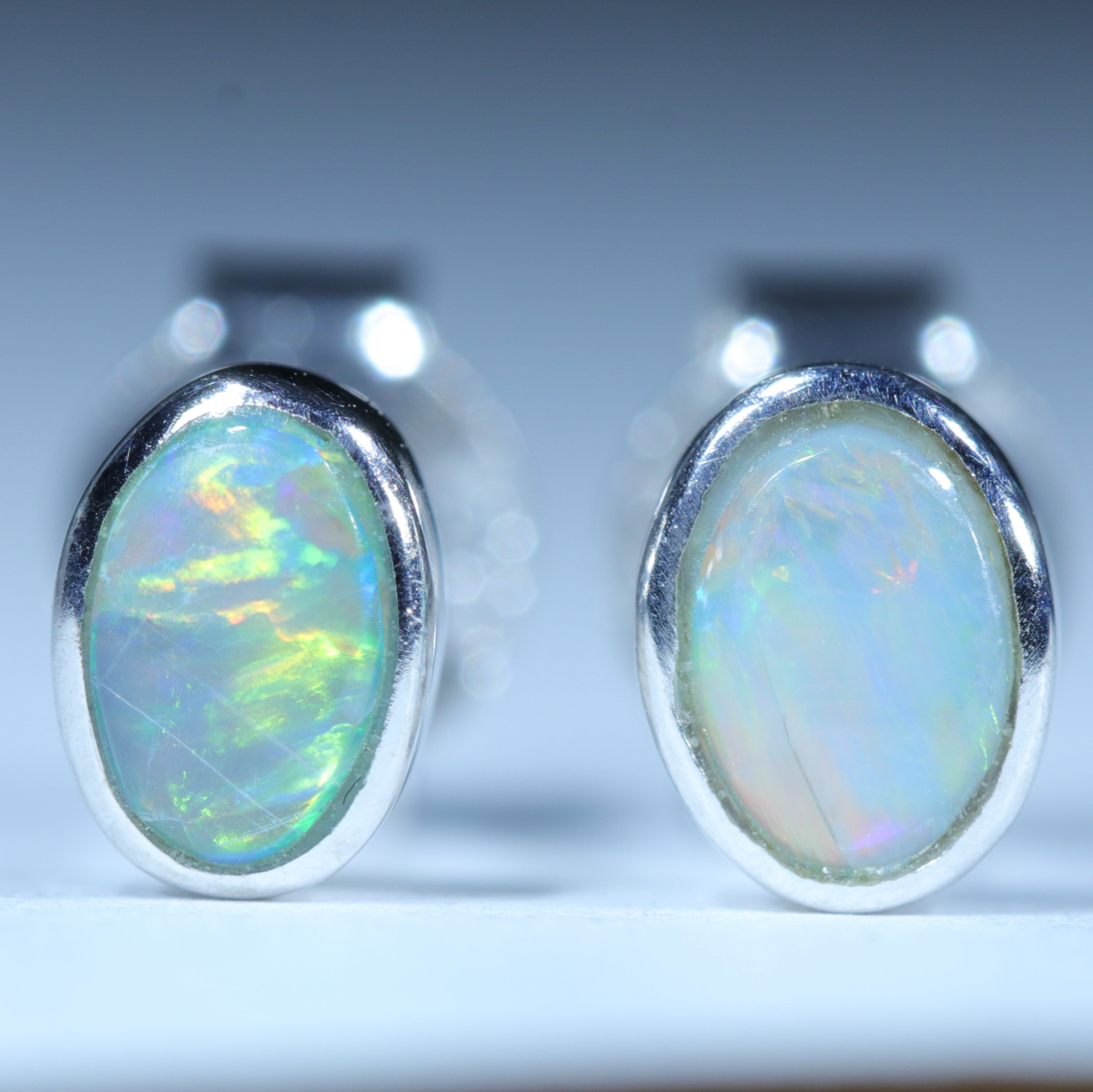 Solid opal deals earrings