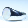 Sterling Silver - Solid Lightning Ridge Crystal Opal