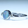 Sterling Silver - Solid Queensland Boulder Opal - Natural Diamonds