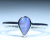 Natural Australian Boulder Opal Silver ring