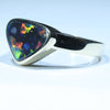 10k Gold - Solid Lightning Ridge Black Opal