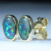 18k Gold - Solid Lighting Ridge Black Opals