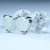 14k Gold - Solid Australian Coober Pedy White Opals