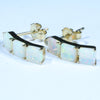 14k Gold - 6 Solid Coober Pedy White Opals