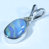 Sterling Silver - Solid Queensland Boulder Opal - Natural Diamond