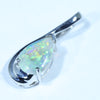 Sterling Silver - Solid Coober Pedy Crystal Opal 