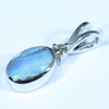 Sterling Silver - Solid Queensland Boulder Opal - Natural Diamond