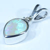 Sterling Silver - Solid Lighting Ridge Dark Opal - Natural Diamond