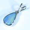 Sterling Silver - Solid Queensland Boulder Opal - Natural Diamond