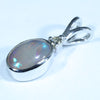 Sterling Silver - Sol.id Lighting Ridge Crystal Opal - Natural Diamond