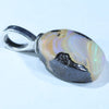 Australian Boulder Opal Silver Pendant with Silver Chain (14mm x 11mm) Code - FF391