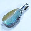 Australian Boulder Opal Silver Pendant with Silver Chain (14mm x 8.5mm) Code - FF435