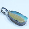 Australian Boulder Opal Silver Pendant with Silver Chain (14mm x 8.5mm) Code - FF435