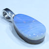 Australian Boulder Opal Silver Pendant with Silver Chain (14.5mm x 9mm) Code - FF427