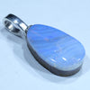 Australian Boulder Opal Silver Pendant with Silver Chain (14.5mm x 9mm) Code - FF427