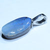 Australian Boulder Opal Silver Pendant with Silver Chain (14mm x 7mm) Code - FF421