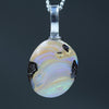 Natural Australian Boulder Opal Silver Pendant