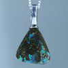 Natural Australian Boulder Opal Silver Pendant