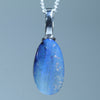 Natural Australian Boulder Opal Silver Pendant