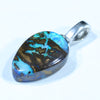 Australian Boulder Opal Silver Pendant with Silver Chain (14mm x 9mm) Code - FF449