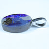 Australian Boulder Opal Silver Pendant with Silver Chain (14mm x 8.5mm) Code - FF385