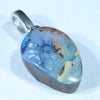 Australian Boulder Opal Silver Pendant with Silver Chain (15mm x 10mm) Code - FF373