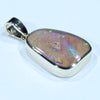 Australian Crystal Opal Gold Pendant (16mm x 12mm) Code - AA137