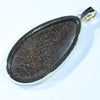 Large Australian Boulder Opal Gold Pendant (40mm x 20mm) Code - AA134