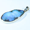 Large Australian Boulder Opal Gold Pendant (40mm x 20mm) Code - AA134