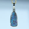 Natural Australian Boulder Opal Gold Opal Pendant