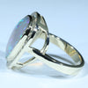 Australian Crystal Opal and Diamond Gold Ring Size 7 Code - EM258