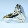 Australian Crystal Opal and Diamond Gold Ring Size 7 Code - EM258