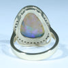 Australian Crystal Opal and Diamond Gold Ring Size 7 Code - EM258