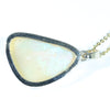 Large Lightning Ridge Crystal Opal and Diamond Gold Pendant (23mm x 19mm) Code - AA175