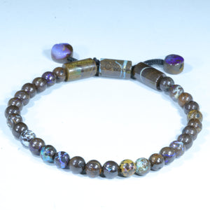 Natural Australian matrix Opal Adjustable Bracelet