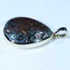 Australian Koroit Opal Matrix Gold Pendant (22mm x 17mm) Code - AA187