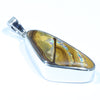 Queensland Boulder Opal Silver Pendant with Silver Chain (24mm x 12mm) Code - FF500