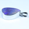 Queensland Boulder Opal Silver Pendant with Silver Chain (29mm x 14mm) Code - FF517