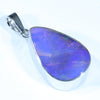 Queensland Boulder Opal Silver Pendant with Silver Chain (29mm x 14mm) Code - FF517