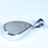 Queensland Boulder Opal Silver Pendant with Silver Chain (15mm x 9mm) Code - FF76