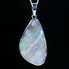 Large Queensland Boulder Opal Silver Pendant with Silver Chain (30mm x 18mm) Code - FF510