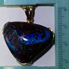 Natural Australian Opal Gold Pendant .