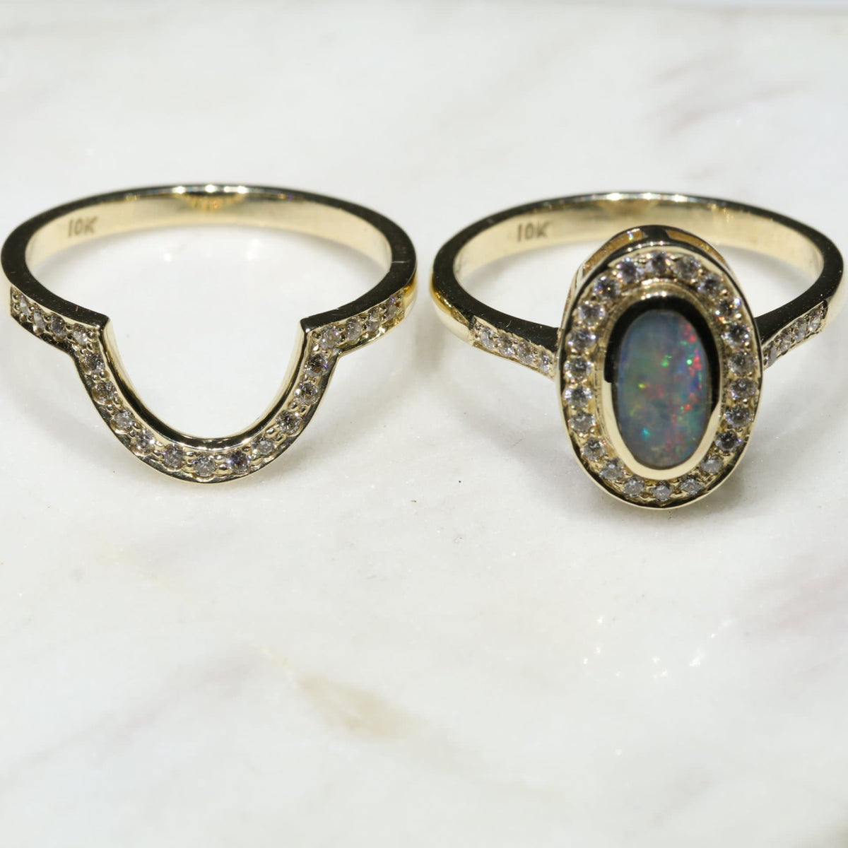 Australian Opal Engagement And Wedding Ring Set   InShot 20191023 181251944 1200x1200 