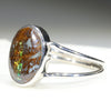 Sterling Silver - Solid Matrix Opal